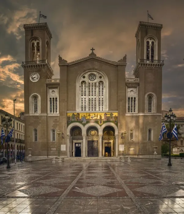 Framed Print : Metropolitan Cathedral in Athens, Attica, Greece Framed Print : Metropolitan Cathedral in Athens, Attica, Greece