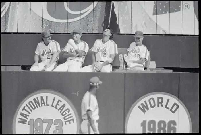 Framed Print : Mets Pitchers Enjoying the Game Framed Print : Mets Pitchers Enjoying the Game