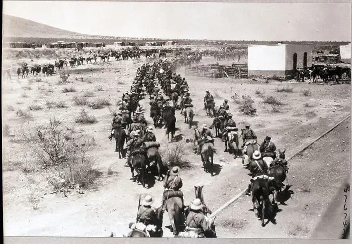 Framed Print : Mexican Cavalry Advancing