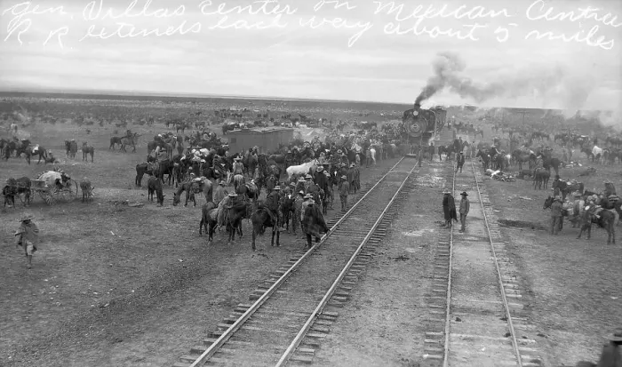 Framed Print : Mexican Central Railroad Train on Tracks Framed Print : Mexican Central Railroad Train on Tracks