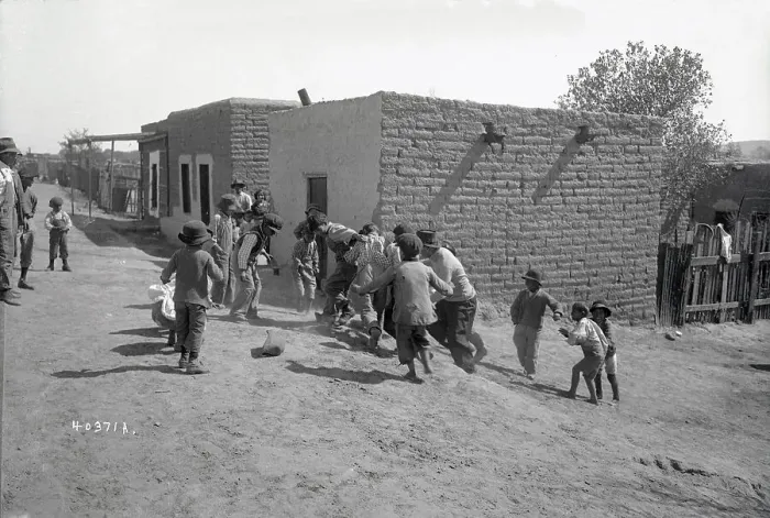 Framed Print : Mexican Children Scrambling for Pennies Framed Print : Mexican Children Scrambling for Pennies