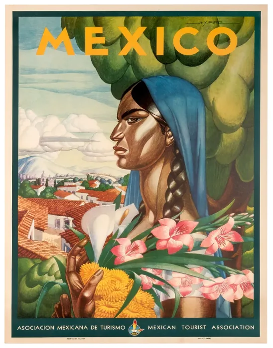 Framed Print : Mexican Flower Woman Poster Framed Print : Mexican Flower Woman Poster