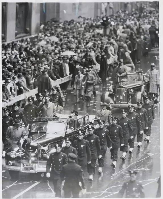 Framed Print : Mexican President Miguel Aleman in Motorcade Parade Framed Print : Mexican President Miguel Aleman in Motorcade Parade