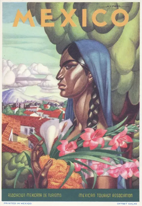 Framed Print : Mexican Travel Poster Framed Print : Mexican Travel Poster