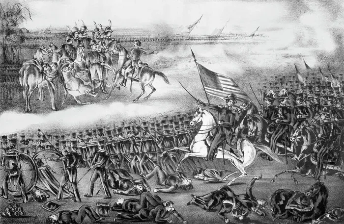 Framed Print : Mexican War, The Battle Of Buena Vista Framed Print : Mexican War, The Battle Of Buena Vista