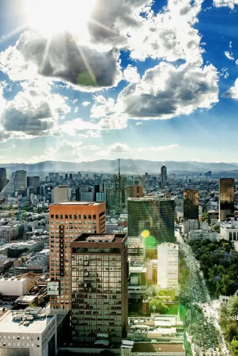 Framed Print : Mexico City Aerial view Framed Print : Mexico City Aerial view