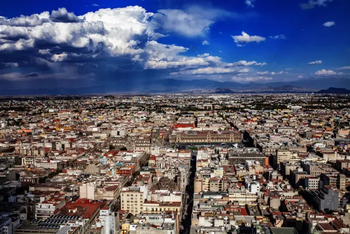 Framed Print : Mexico City Aerial view Framed Print : Mexico City Aerial view