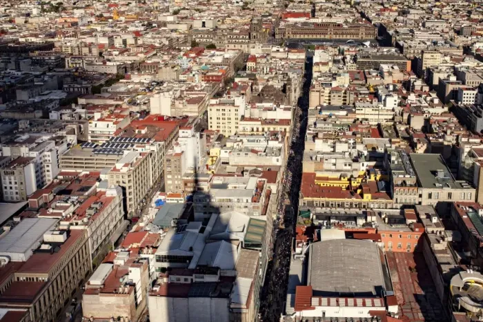 Framed Print : Mexico City Aerial view Framed Print : Mexico City Aerial view