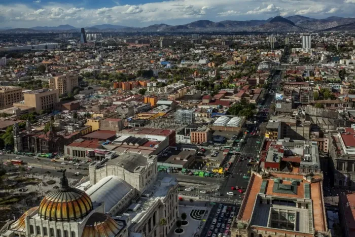 Framed Print : Mexico City Aerial view Framed Print : Mexico City Aerial view