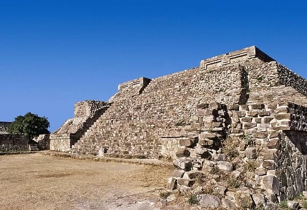 Mexico, Oaxaca, Monte Alban, pre-Columbian archaeological site, built 600 BC by the Zapotecs