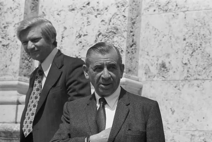 Framed Print : Meyer Lansky And Lawyer Framed Print : Meyer Lansky And Lawyer