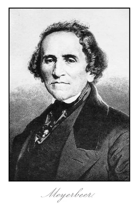 Framed Print : Meyerbeer engraving Framed Print : Meyerbeer engraving