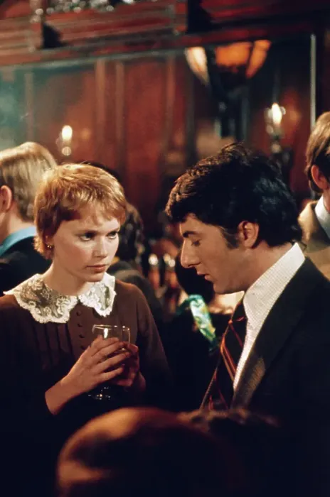 Framed Print : Mia Farrow and Dustin Hoffman Framed Print : Mia Farrow and Dustin Hoffman