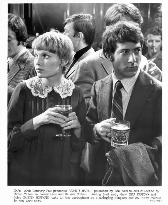 Framed Print : Mia Farrow And Dustin Hoffman In John And Mary Framed Print : Mia Farrow And Dustin Hoffman In John And Mary