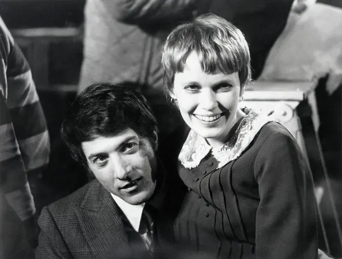 Framed Print : Mia Farrow and Dustin Hoffman in John and Mary Framed Print : Mia Farrow and Dustin Hoffman in John and Mary