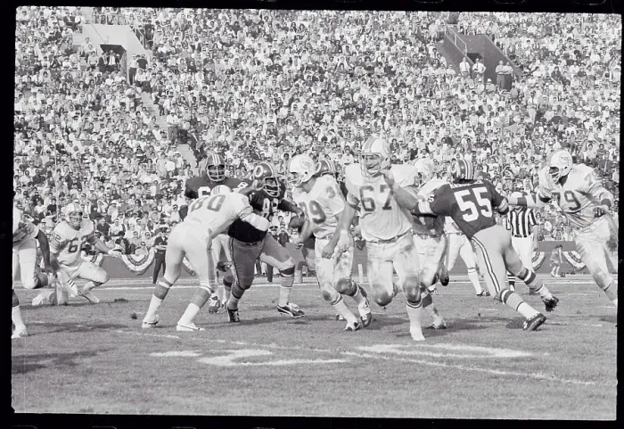 Framed Print : Miami Dolphin Football Action Play Framed Print : Miami Dolphin Football Action Play