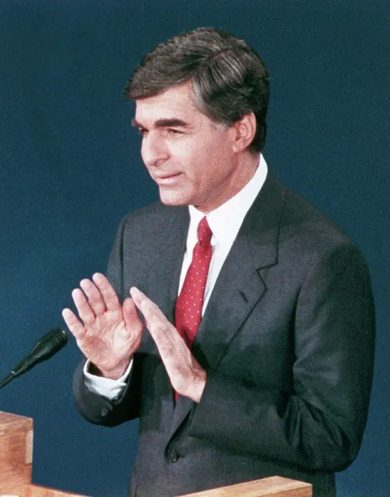 Framed Print : Michael Dukakis at Political Debate Framed Print : Michael Dukakis at Political Debate