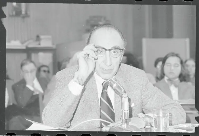 Framed Print : Michael E. DeBakey Adjusting Eyeglasses at Health Meeting Framed Print : Michael E. DeBakey Adjusting Eyeglasses at Health Meeting