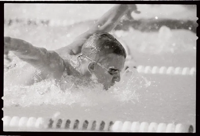 Framed Print : Michael Gross Losing Olympic Record