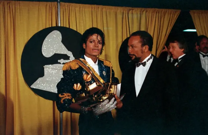 Framed Print : Michael Jackson and Quincy Jones at Grammys Framed Print : Michael Jackson and Quincy Jones at Grammys
