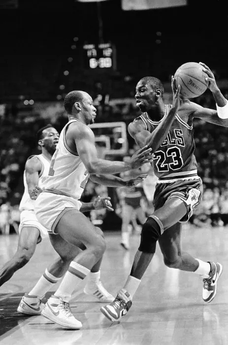 Framed Print : Michael Jordan Against Cleveland Cavaliers Player Framed Print : Michael Jordan Against Cleveland Cavaliers Player