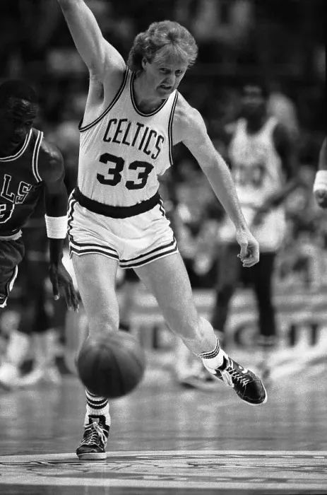 Framed Print : Michael Jordan and Larry Bird Chase After Ball Framed Print : Michael Jordan and Larry Bird Chase After Ball