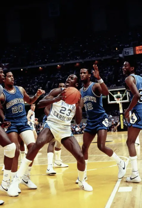 Framed Print : Michael Jordan During NCAA Action Framed Print : Michael Jordan During NCAA Action