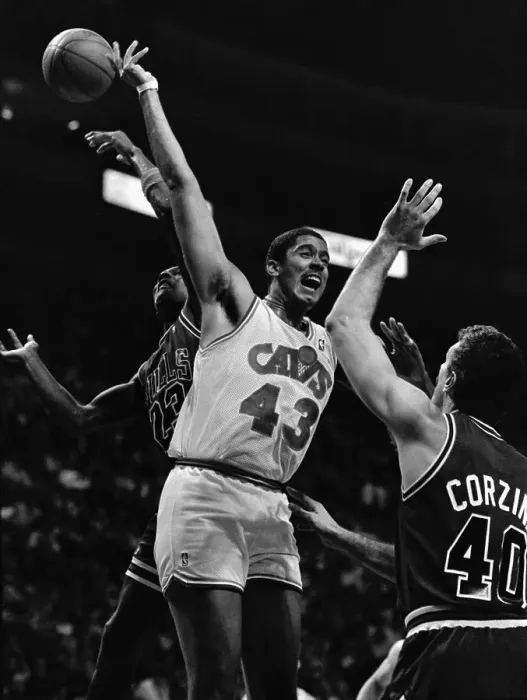 Framed Print : Michael Jordan Playing Defense Against Cavaliers Framed Print : Michael Jordan Playing Defense Against Cavaliers