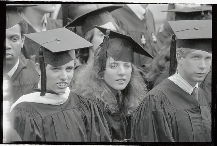 Framed Print : Michael Kennedy and Caroline Kennedy Graduating from College Framed Print : Michael Kennedy and Caroline Kennedy Graduating from College