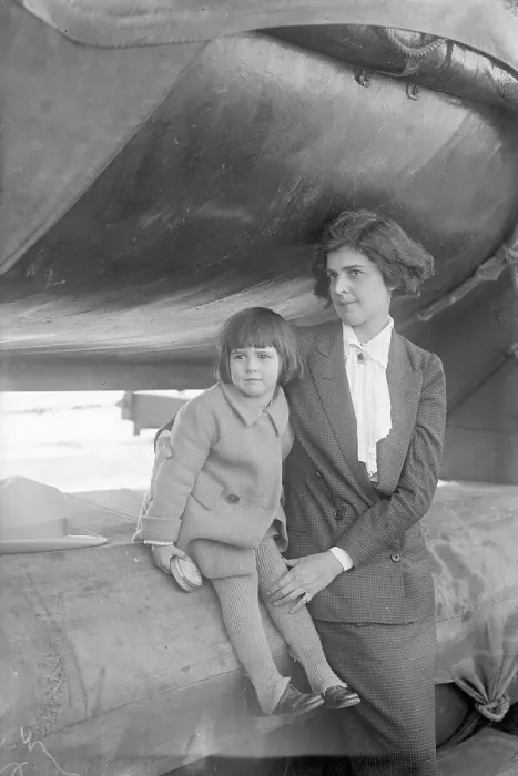 Framed Print : Michael Strange with Daughter on Boat Framed Print : Michael Strange with Daughter on Boat