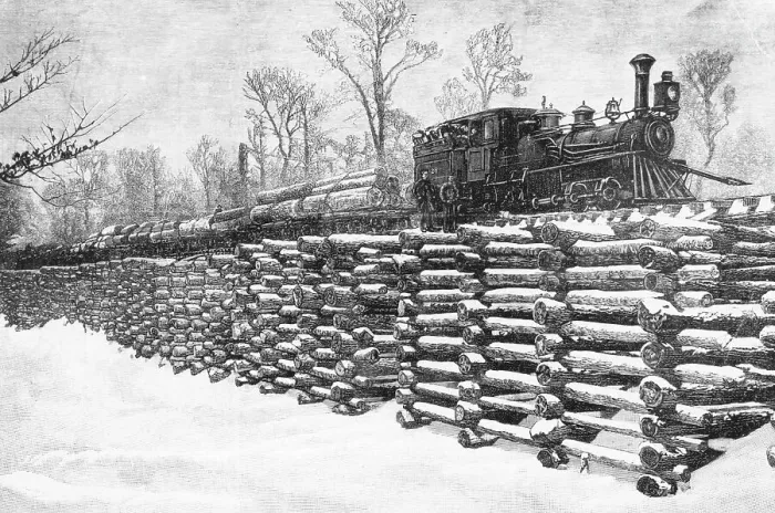 Framed Print : Michigan Logging Industry Framed Print : Michigan Logging Industry