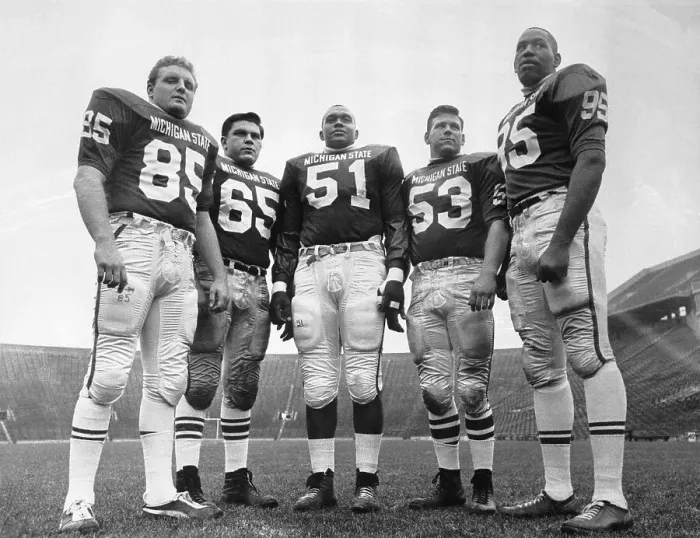 Framed Print : Michigan State's Famed Defensive Line Framed Print : Michigan State's Famed Defensive Line