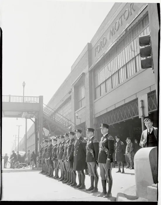 Framed Print : Michigan Troopers Standing in Formation Framed Print : Michigan Troopers Standing in Formation
