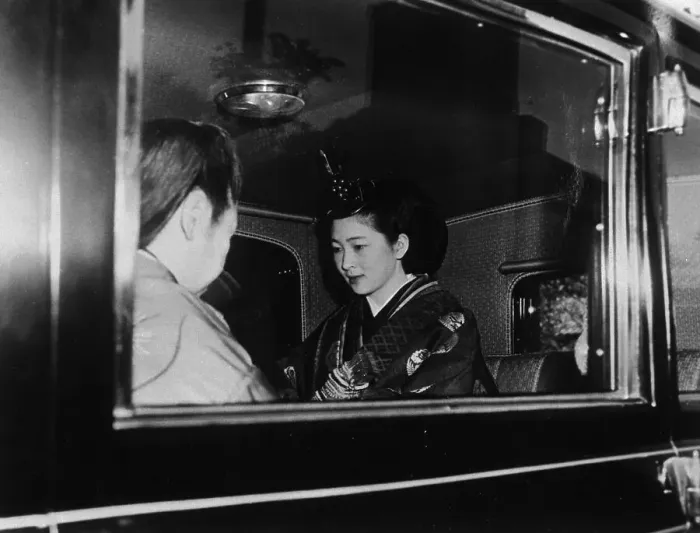 Framed Print : Michiko Shoda Riding to Her Wedding Framed Print : Michiko Shoda Riding to Her Wedding
