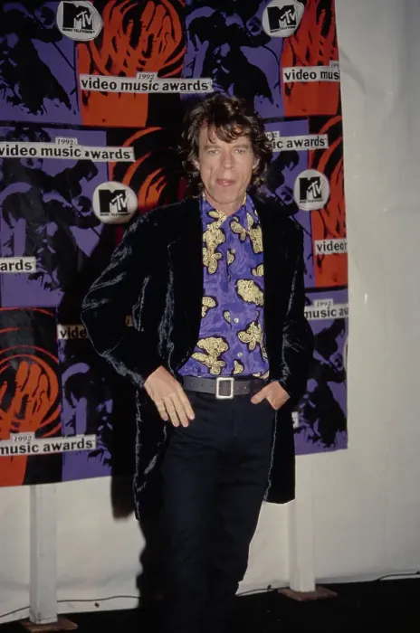 Framed Print : Mick Jagger Attends 1992 MTV Video Music Awards