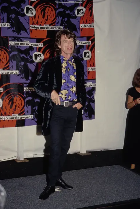 Framed Print : Mick Jagger Attends 1992 MTV Video Music Awards Framed Print : Mick Jagger Attends 1992 MTV Video Music Awards