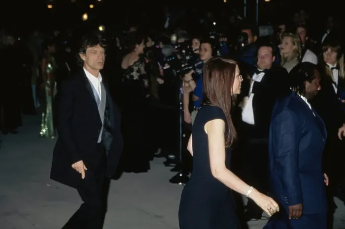 Framed Print : Mick Jagger Attends 1997 Vanity Fair Oscar Party