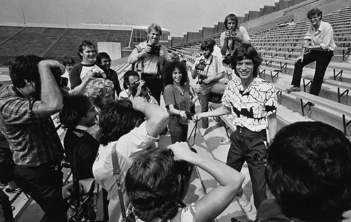 Framed Print : Mick Jagger At JFK Stadium Framed Print : Mick Jagger At JFK Stadium