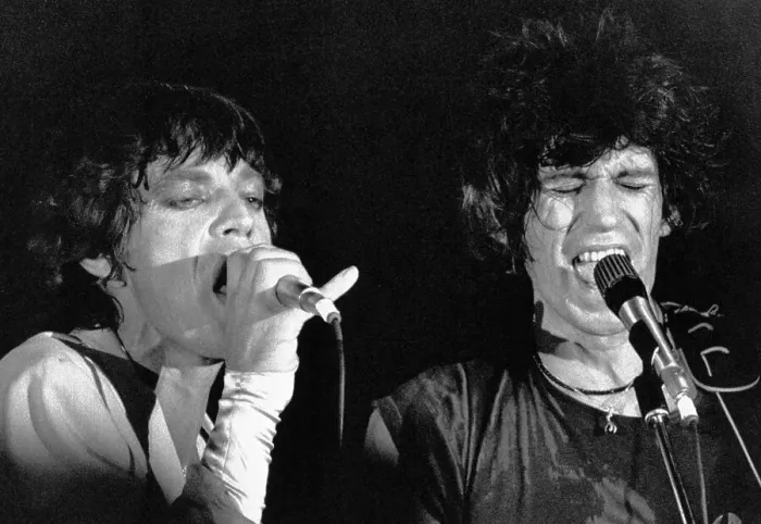 Framed Print : Mick Jagger and Keith Richards in Concert Framed Print : Mick Jagger and Keith Richards in Concert