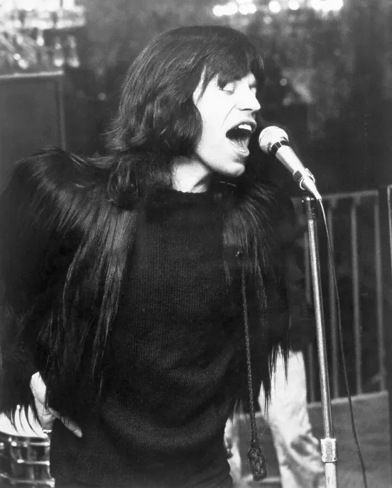 Framed Print : Mick Jagger Singing During Rehearsal Framed Print : Mick Jagger Singing During Rehearsal