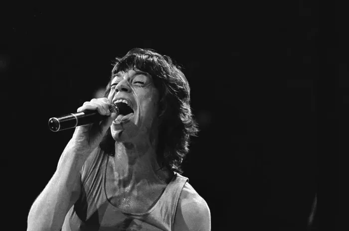 Framed Print : Mick Jagger on Stage Singing Framed Print : Mick Jagger on Stage Singing