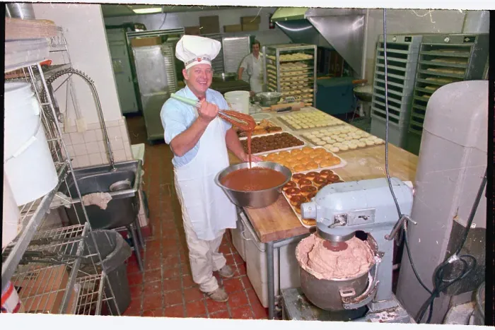 Framed Print : Mickey Lolich Making Doughnuts