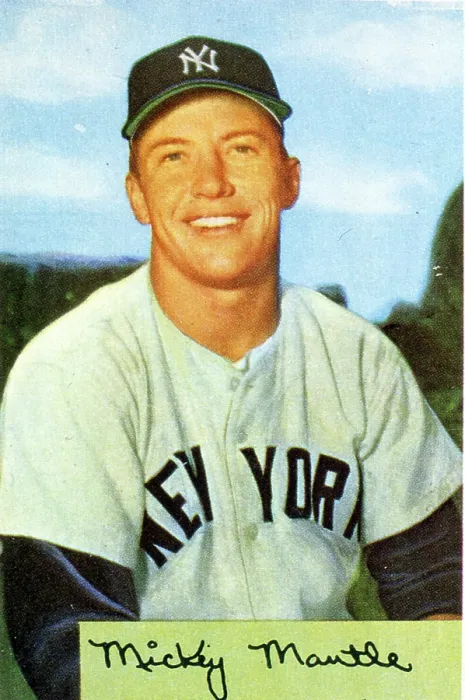 Framed Print : Mickey Mantle Baseball Card Framed Print : Mickey Mantle Baseball Card