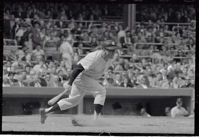 Framed Print : Mickey Mantle Batting in Action Framed Print : Mickey Mantle Batting in Action