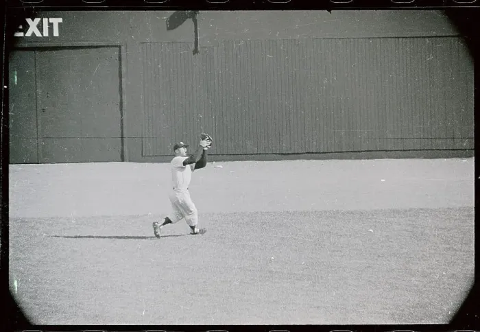 Framed Print : Mickey Mantle Catching Ball Framed Print : Mickey Mantle Catching Ball