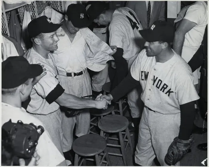 Framed Print : Mickey Mantle, Gene Woodling Shake Hands Framed Print : Mickey Mantle, Gene Woodling Shake Hands