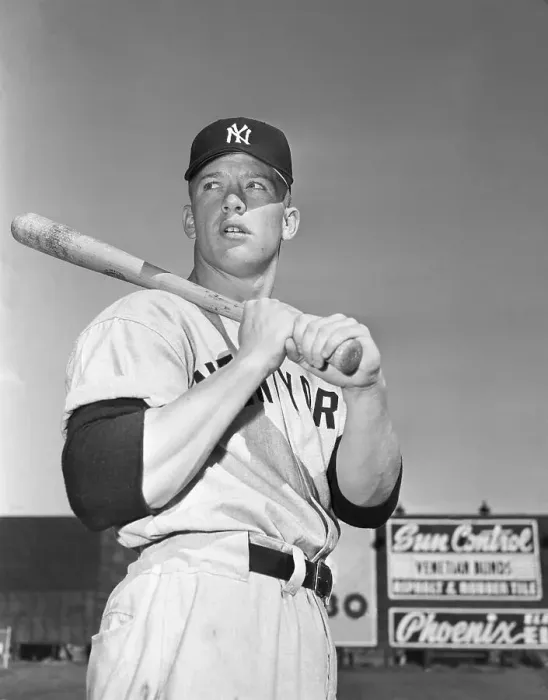 Framed Print : Mickey Mantle Holding Baseball Bat Framed Print : Mickey Mantle Holding Baseball Bat