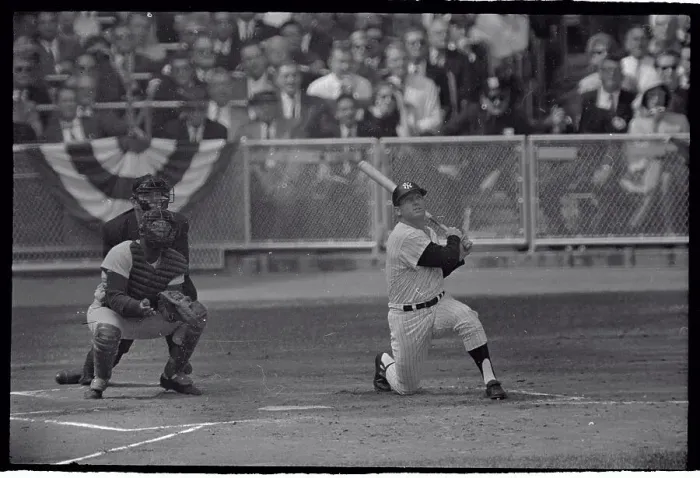 Framed Print : Mickey Mantle Kneeling with Baseball Bat Framed Print : Mickey Mantle Kneeling with Baseball Bat