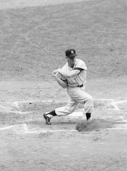 Framed Print : Mickey Mantle Managing to Strike Out Framed Print : Mickey Mantle Managing to Strike Out