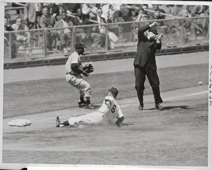 Framed Print : Mickey Mantle Playing Ball on Third Base
